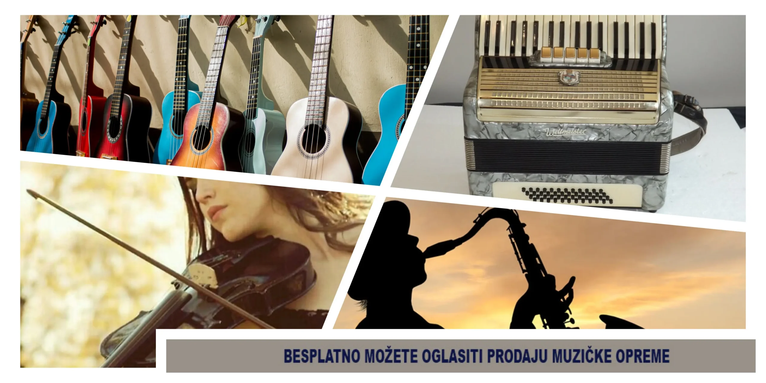 MUZIČKI OGLASI ZA SVAKOG LJUBITELJE MUZIKE I MUZIČKIH INSTRUMENATA