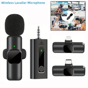 Novi bežični lavalier mikrofon prijenosni mini mikrofon za snimanje audio i video zapisa za iPhone Android PC kameru uživo telefon za igranje

 – MIKROFONI