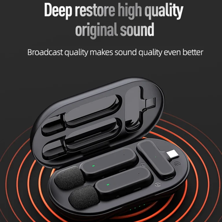 Bežični HD Live Radio mikrofon K61 za TikTok – Snimajte bez ograničenja! Dual Mic, 20m domet, savršen za mobilne telefone. – MIKROFONI